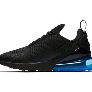Nike Black and Blue Air Max Sneakers